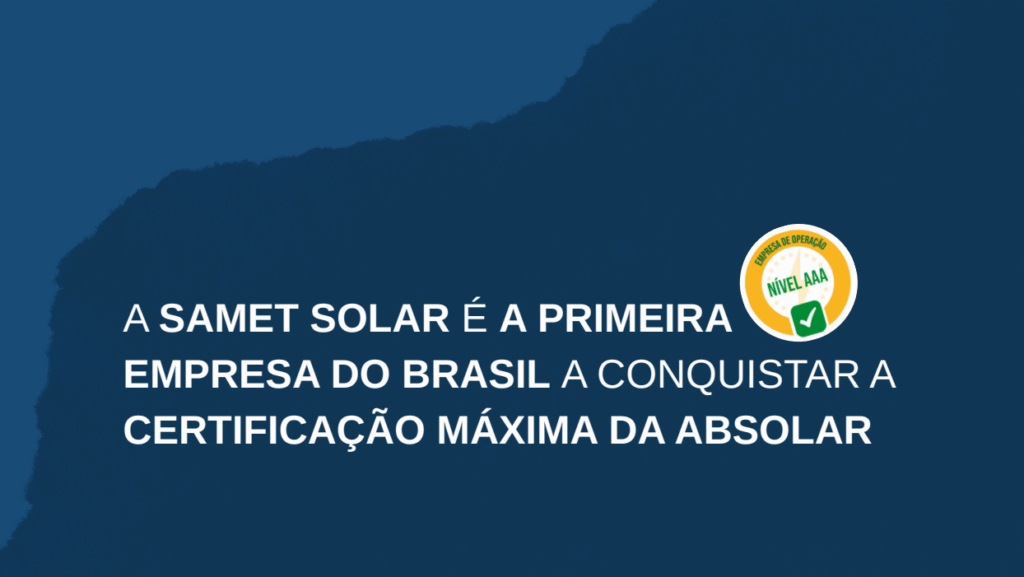 certificação máxima da absolar sobre maturidade operacional na O&M fotovoltaica
