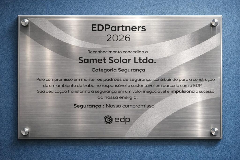 premiação EDPartners samet solar